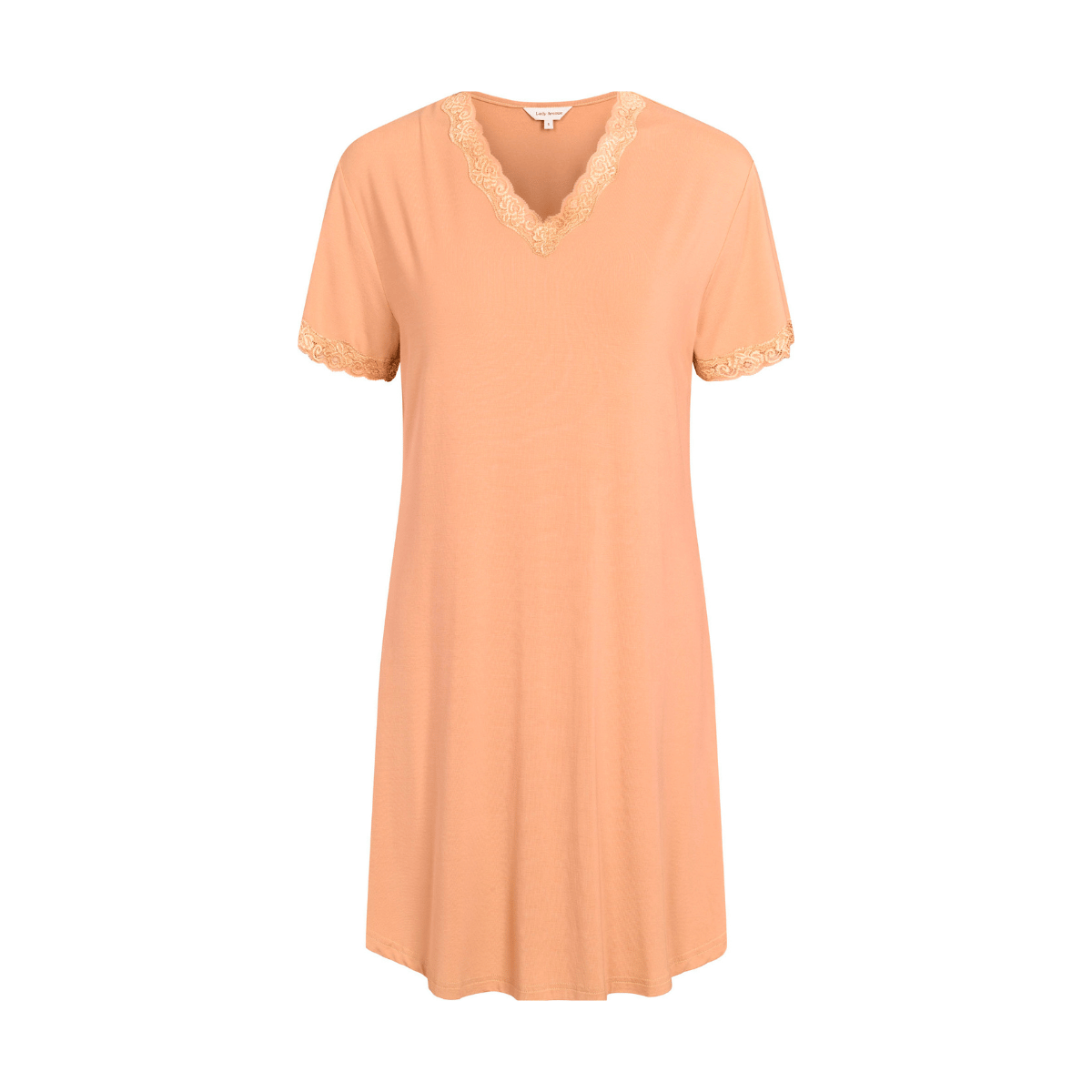 Lady Avenue Bamboo natkjole, orange - 51-50516 - 646 - Apricot