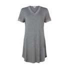 Lady Avenue Bamboo natkjole, grå - 51-50516 - 211 - Grey Melange