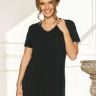 Lady Avenue Bamboo natkjole, sort - 51-50516 - 02 - Black
