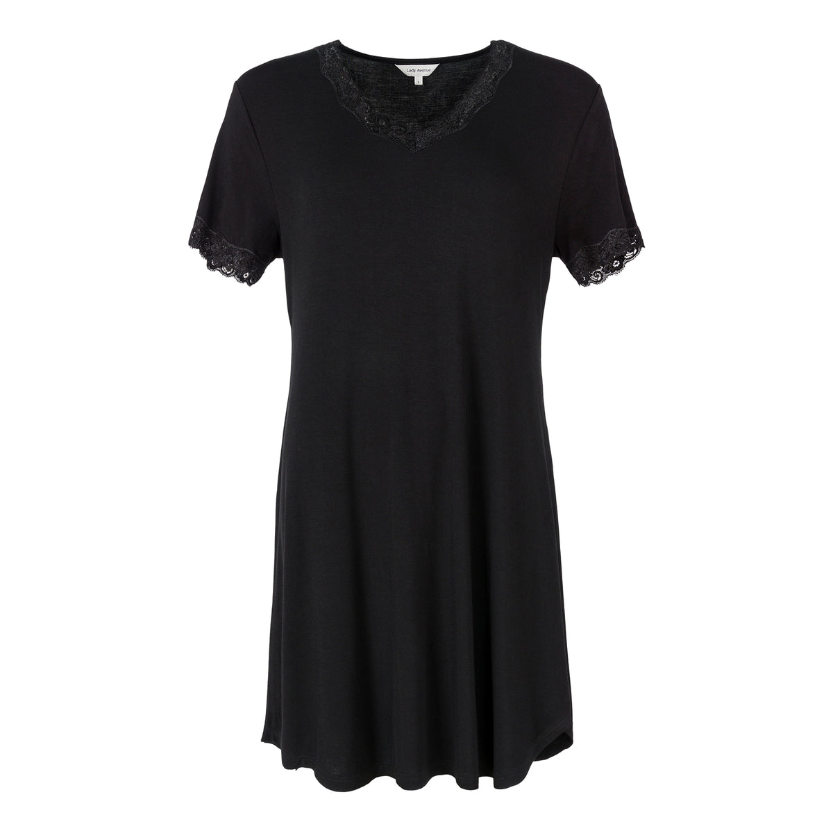 Lady Avenue Bamboo natkjole, sort - 51-50516 - 02 - Black