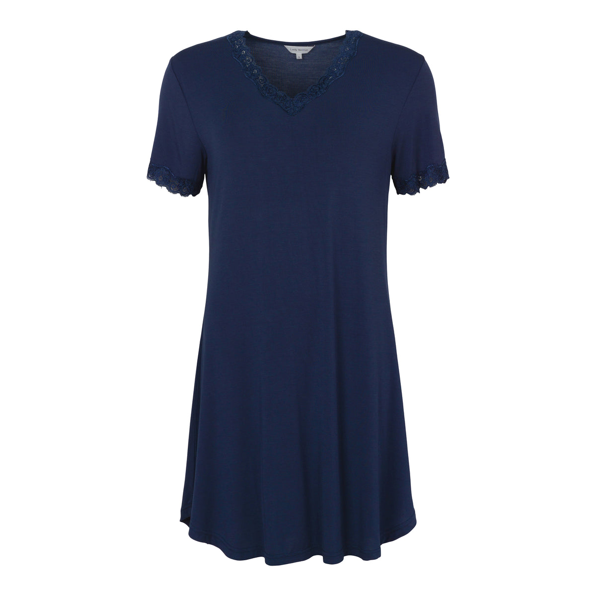 Lady Avenue Bamboo natkjole, blå - 51-50516 - 355 - Indigo
