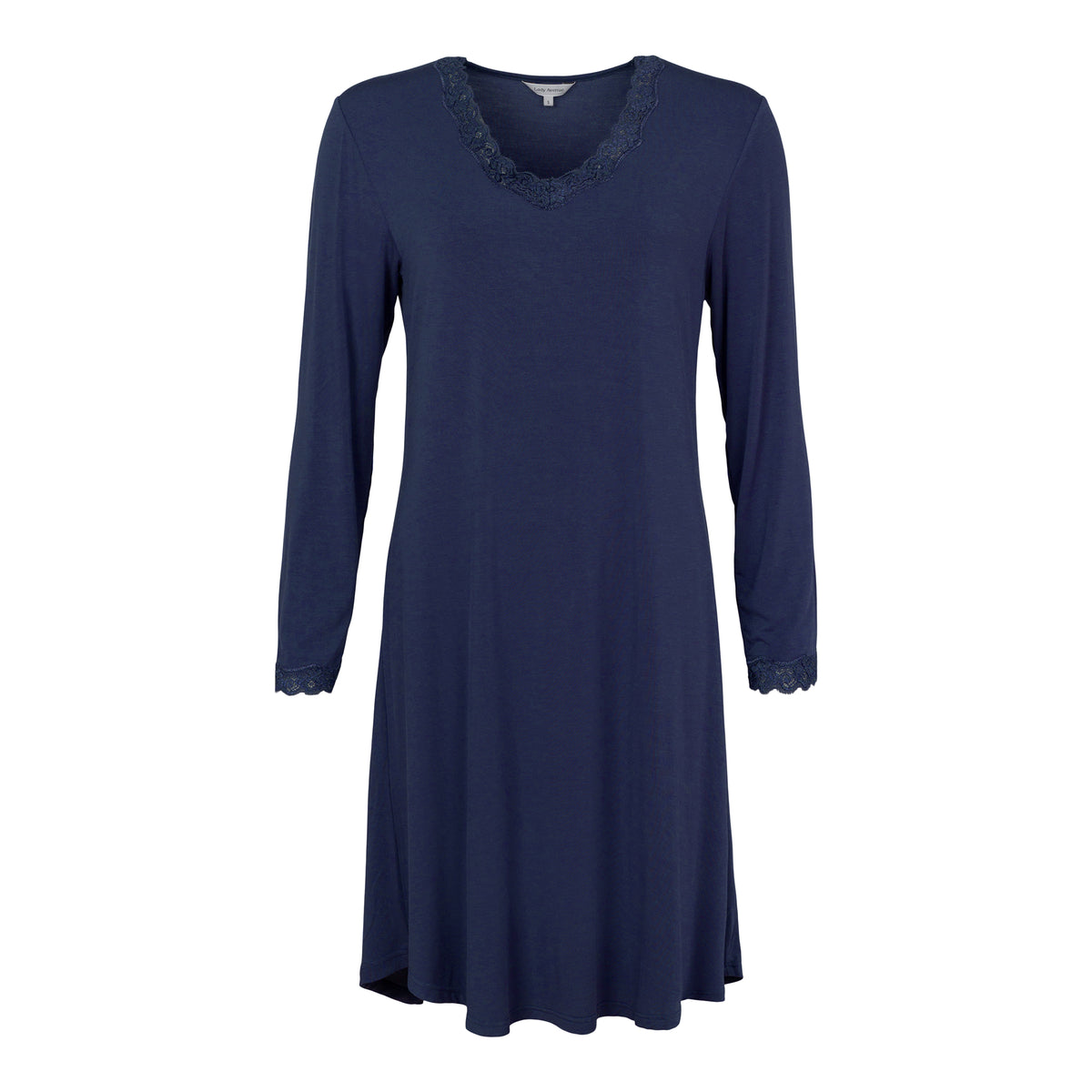 Lady Avenue Bamboo natkjole, blå - 51-50518 - 355 - Indigo