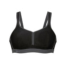 Anita Active Performance sports BH, sort - 5566 - 445 - BLACK/ANTHRACITE