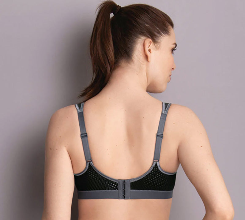 Anita Active Performance sports BH, sort - 5566 - 445 - BLACK/ANTHRACITE