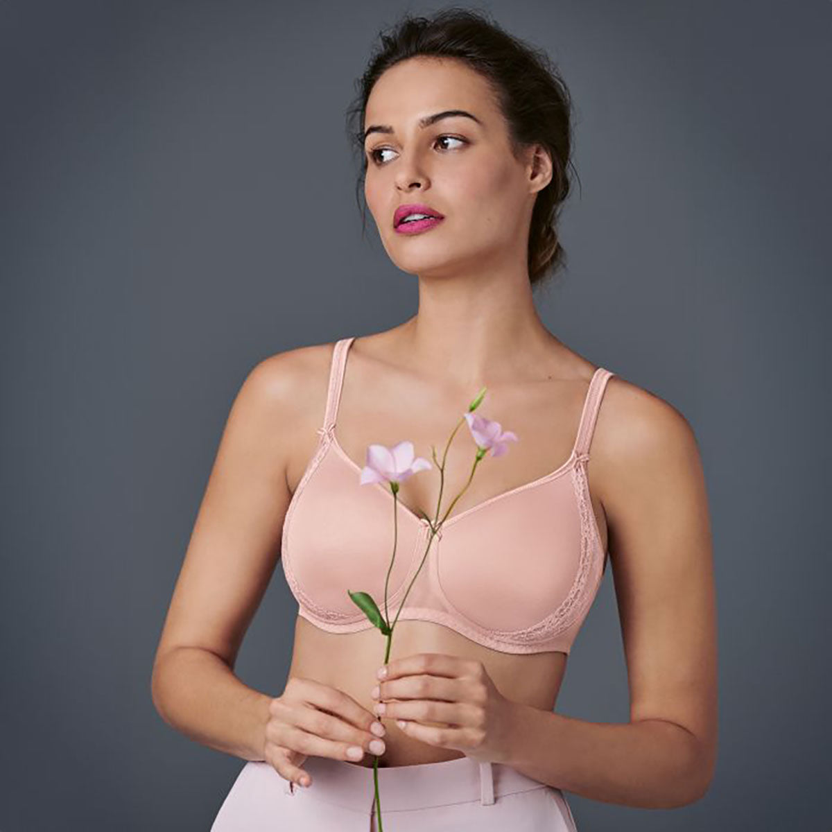 Rosa Faia Lace Rose BH uden bøjle, lyserød - 5618 - 596 - Rosewood
