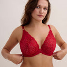 Aubade Crazy In Love trekant BH, rød - 5DF12 - REDD - Red Delight