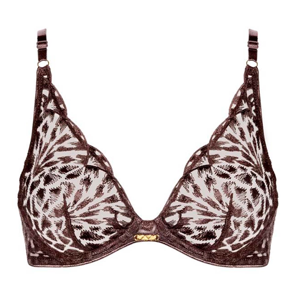 Aubade Crazy In Love trekant BH, brun - 5DF12 - SATI - Satin Brown