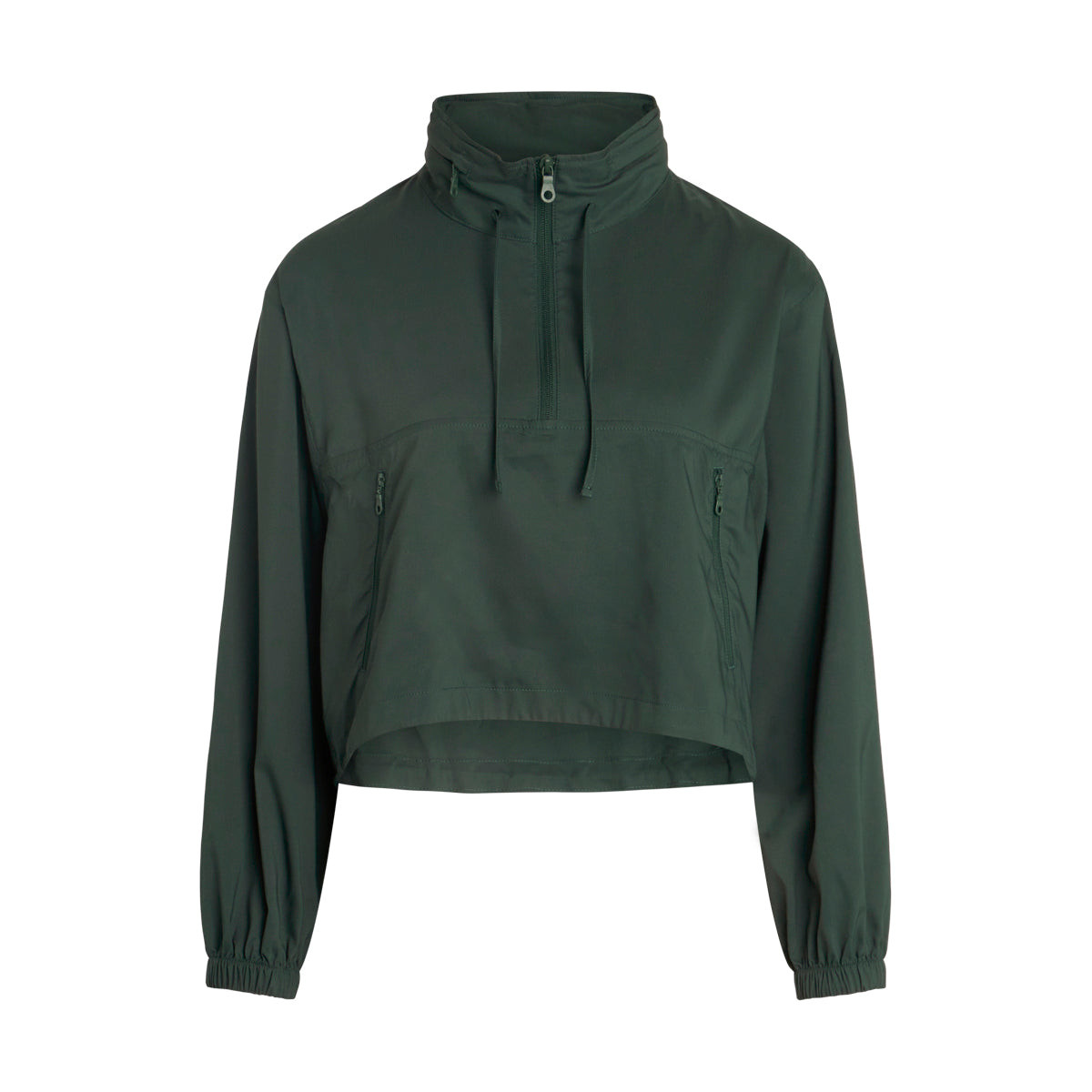 Girlfriend Collective Hummingbird Half Zip windbreaker, grøn - 6006 - MOSS - Moss