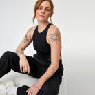 Girlfriend Collective Summit trackpants, sort - 6011 - BLACK - Black