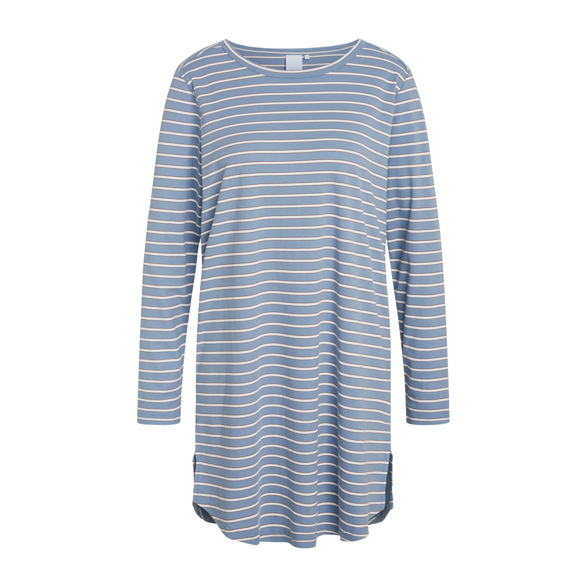 CCDK Nicole natkjole, blå - 60280 - 6022 - Faded Denim Stripe
