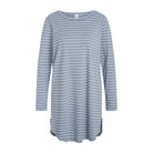 CCDK Nicole natkjole, blå - 60280 - 6022 - Faded Denim Stripe