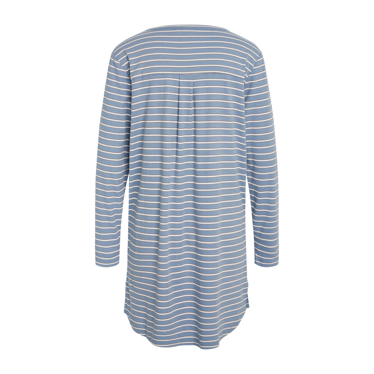CCDK Nicole natkjole, blå - 60280 - 6022 - Faded Denim Stripe