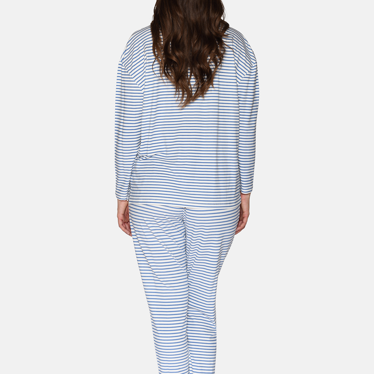 CCDK Britt bluse, blå - 60400 - 6042 - Riverside Stripe