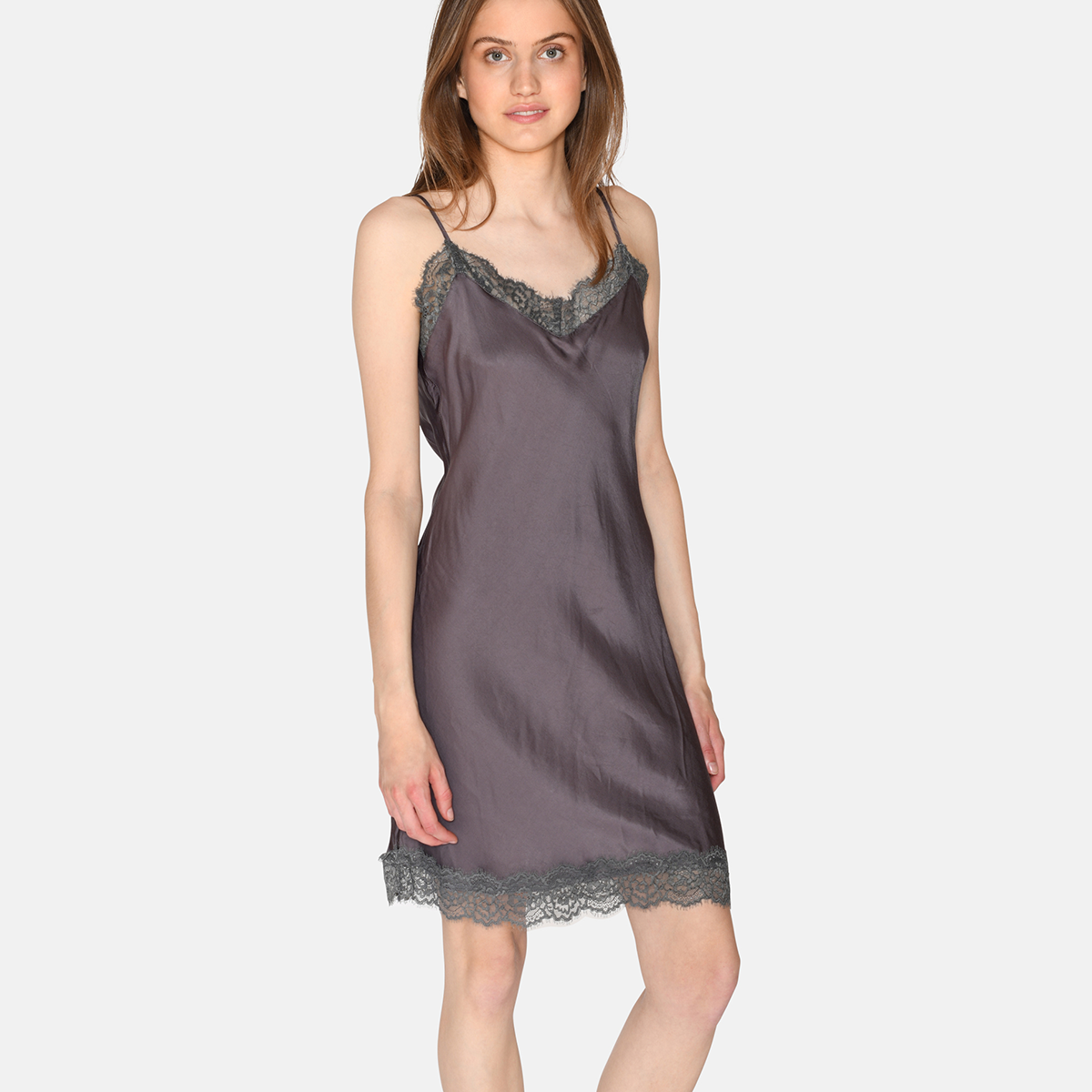 CCDK Siana Chemise kjole, grå - 60500 - 8004 - Pavement