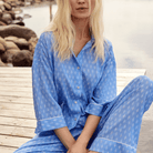CCDK Sonja natskjorte, blå - 60850 - 6029 - Azurine AOP
