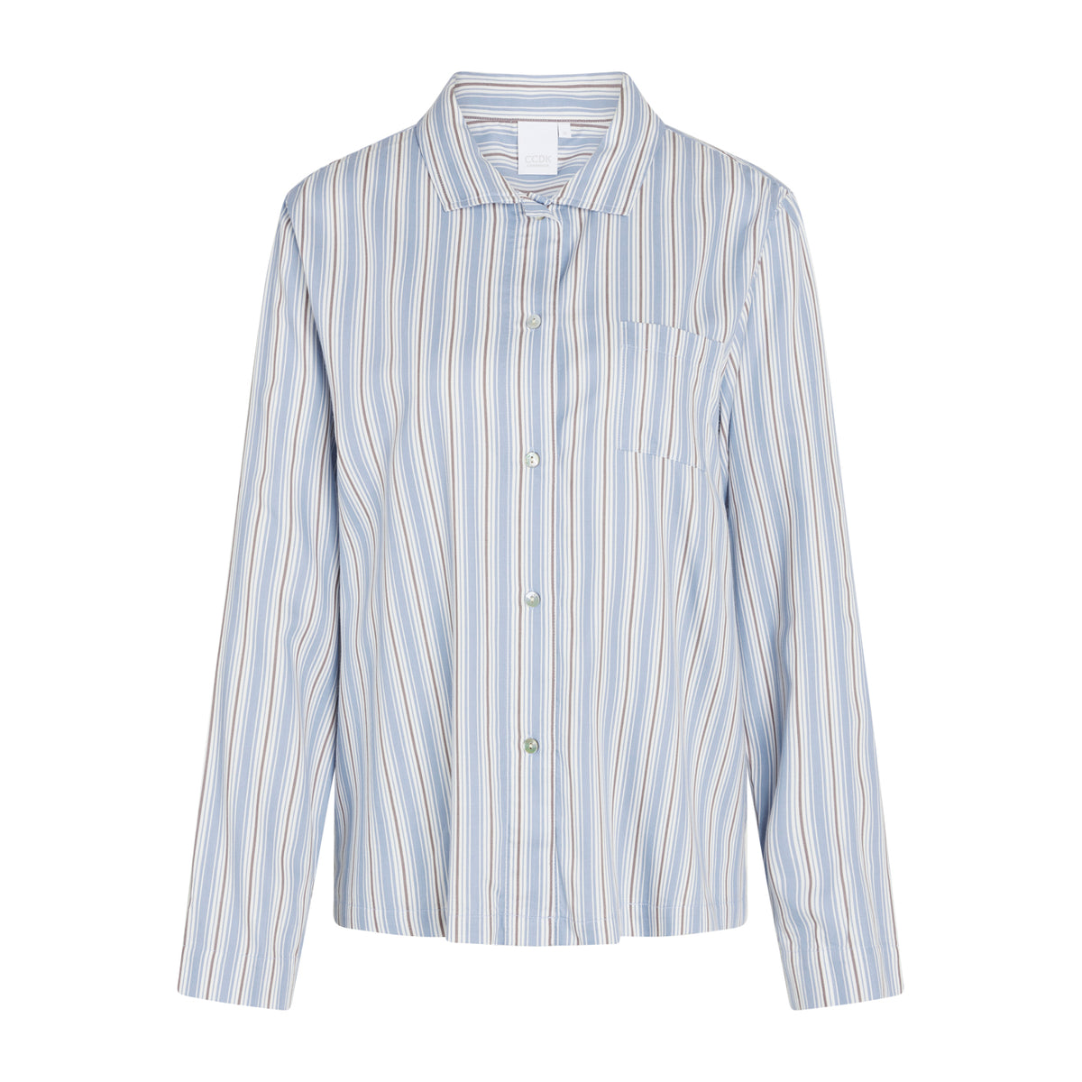 CCDK Amalie natskjorte, blå - 60920 - 6024 - Faded Denim Stripe