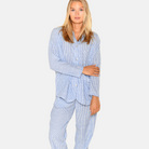 CCDK Amanda natskjorte, blå - 60990 - 6062 - English Manor Stripe