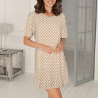 Lady Avenue Bamboo natkjole, beige - 61-502 - 679 - Desert Garden