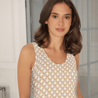 Lady Avenue Bamboo natkjole, beige - 61-504 - 679 - Desert Garden