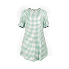Lady Avenue Bamboo natkjole, mintgrøn - 61-602 - 680 - Green Checks