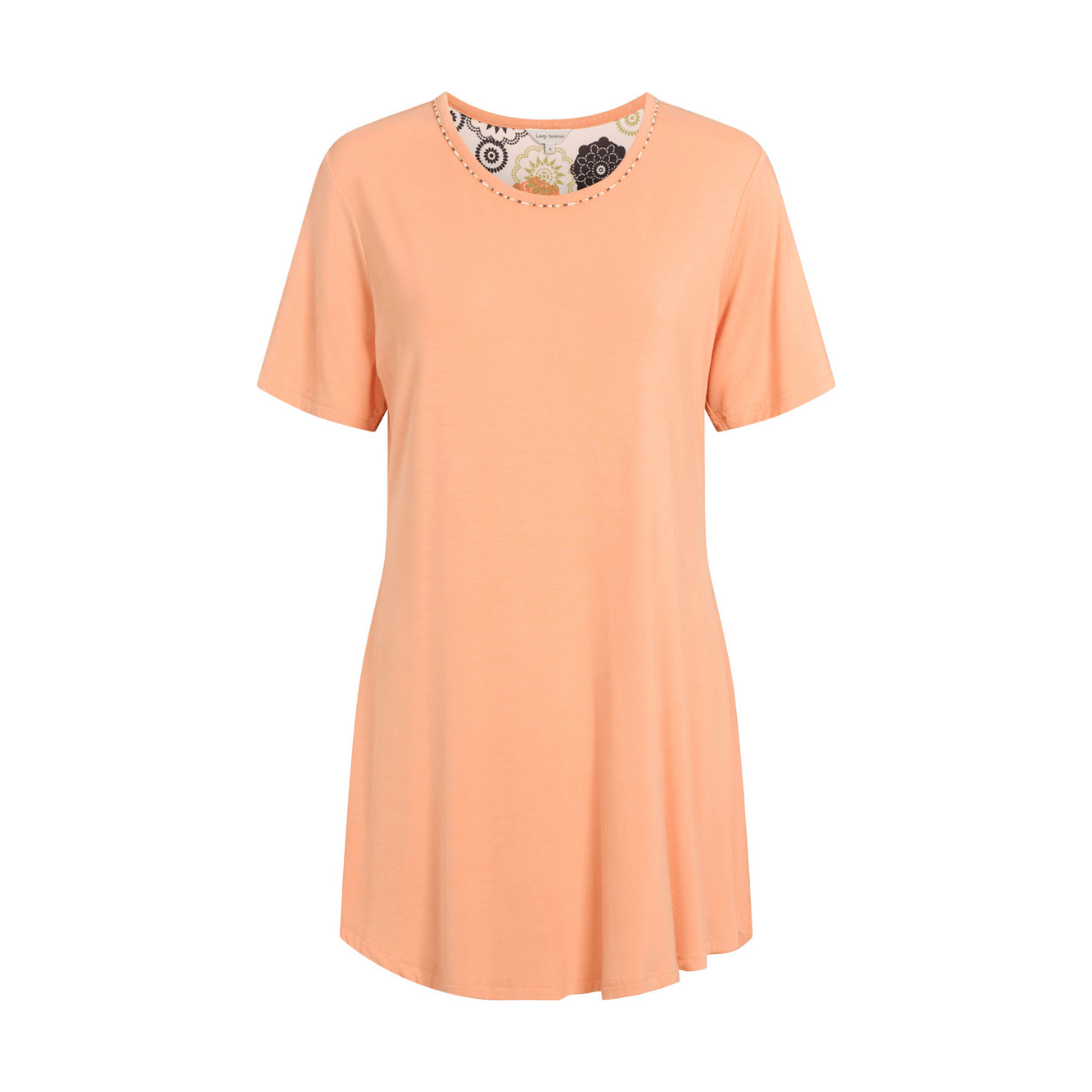Lady Avenue Bamboo natkjole, koralrød - 61-702 - 646 - Apricot