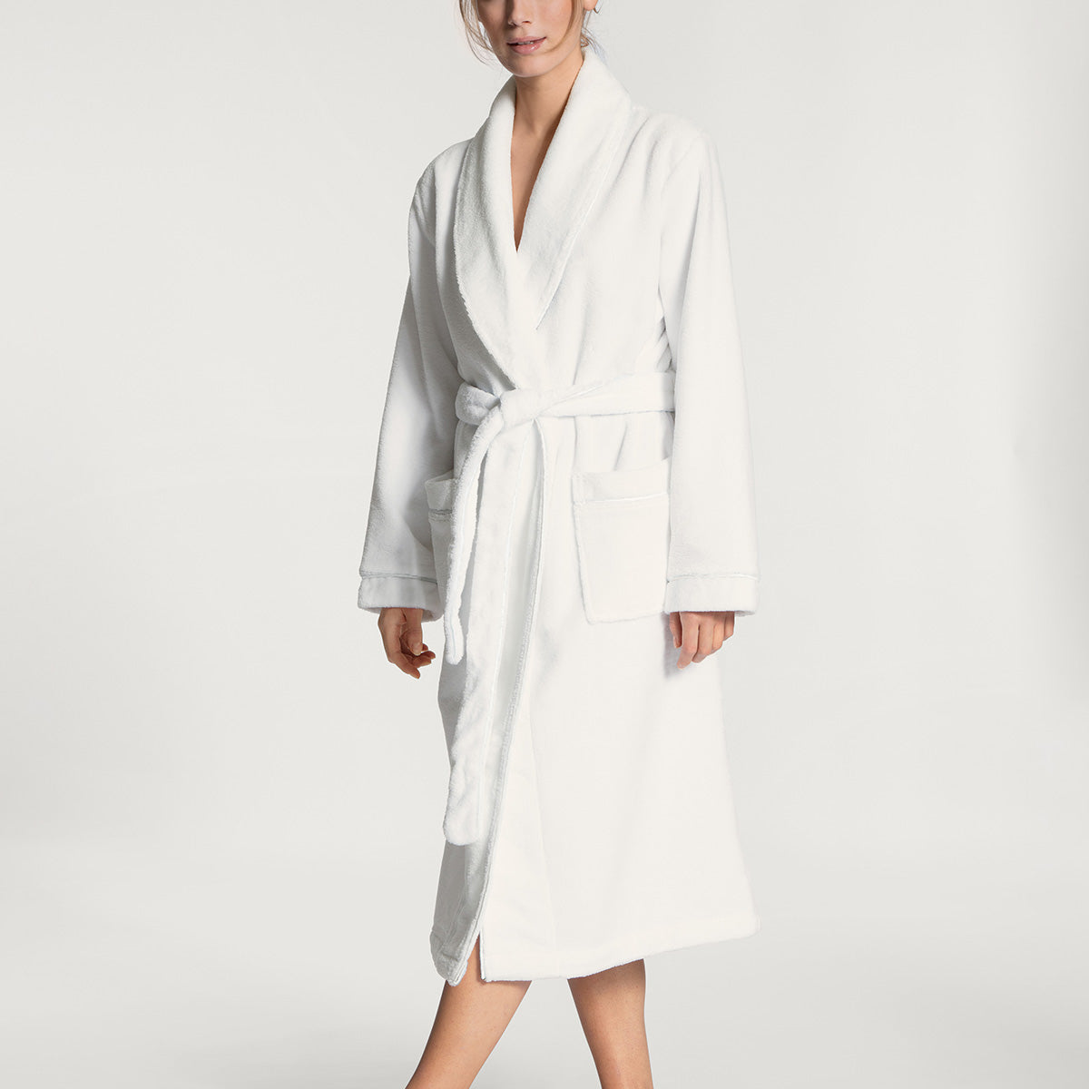 Calida Cosy Shower badekåbe, hvid - 61302 - 708 - New White