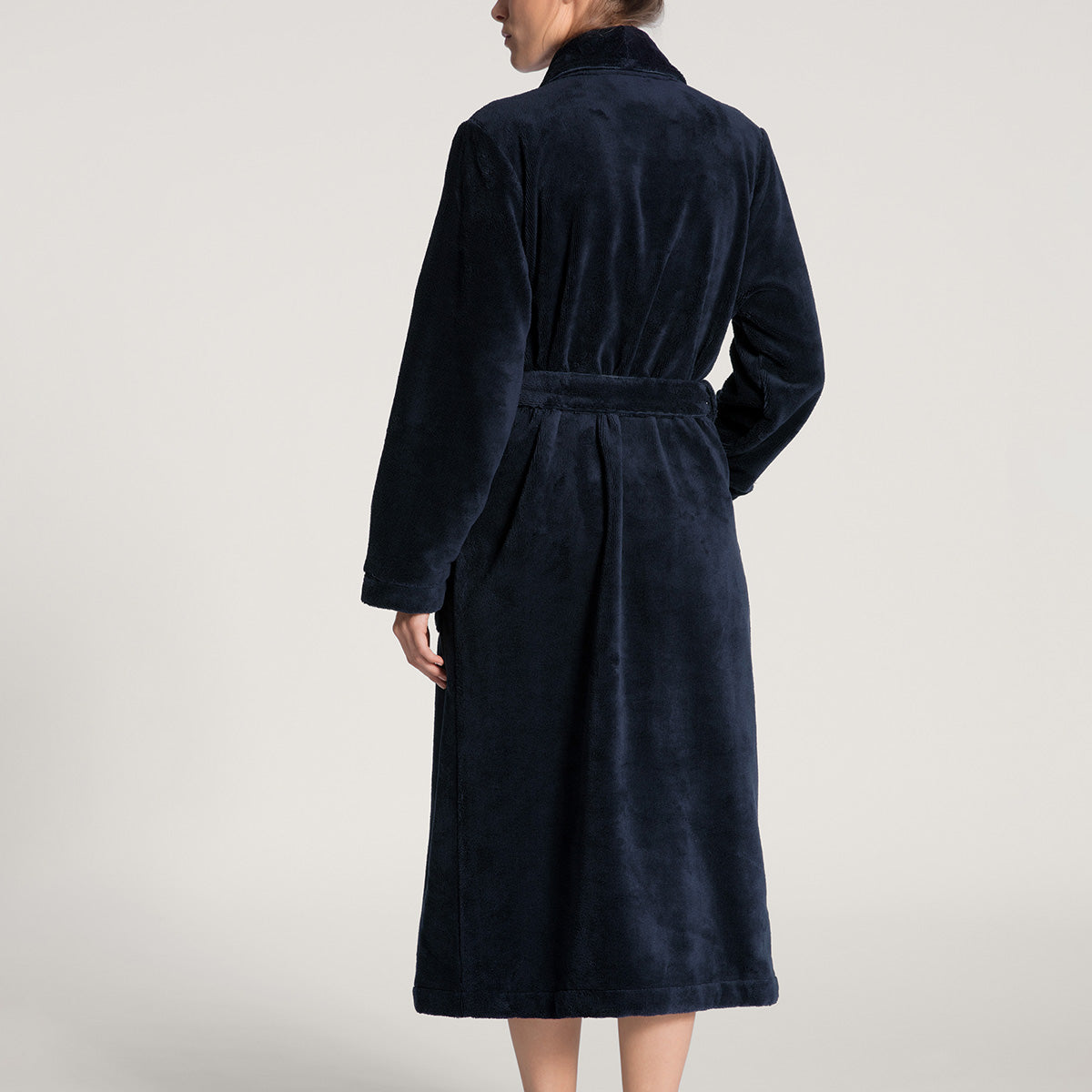 Calida Cosy Shower badekåbe, blå - 61302 - 714 - New Dark Lapis Blue