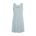 Lady Avenue Bamboo natkjole, multi - 62-704 - 650 - Blue/Grey Stripe