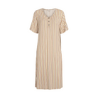 Lady Avenue Bamboo natkjole, multi - 62-705 - 648 - Mocca/Kiwi Stripe