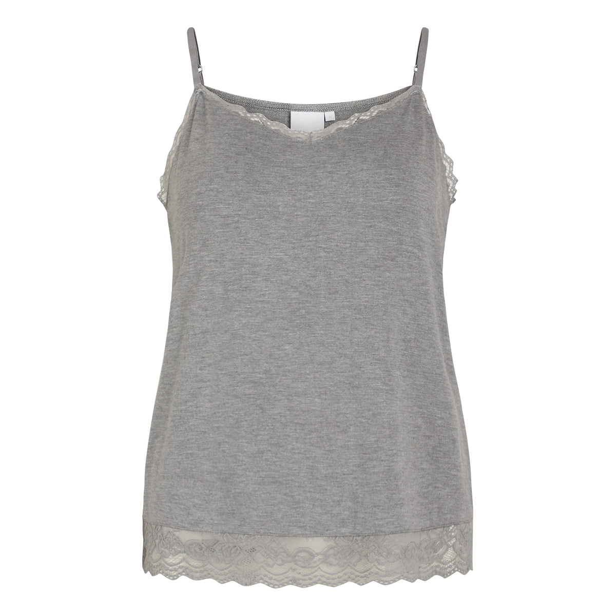 CCDK Kendall Chemise top, grå - 66090 - 9015 - Grey Melange