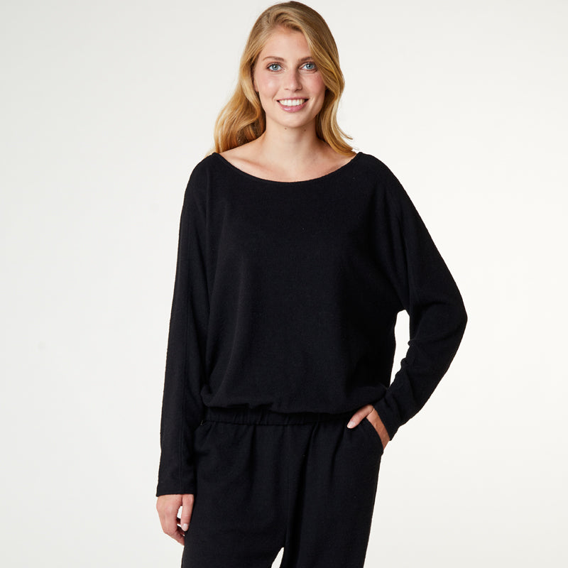CCDK Lydia Cosy bluse, sort - 622129 - 4600 - Black