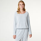 CCDK Lydia Cosy bluse, grå - 622129 - 4015 - Grey Melange