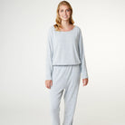 CCDK Lydia Cosy bluse, grå - 622129 - 4015 - Grey Melange