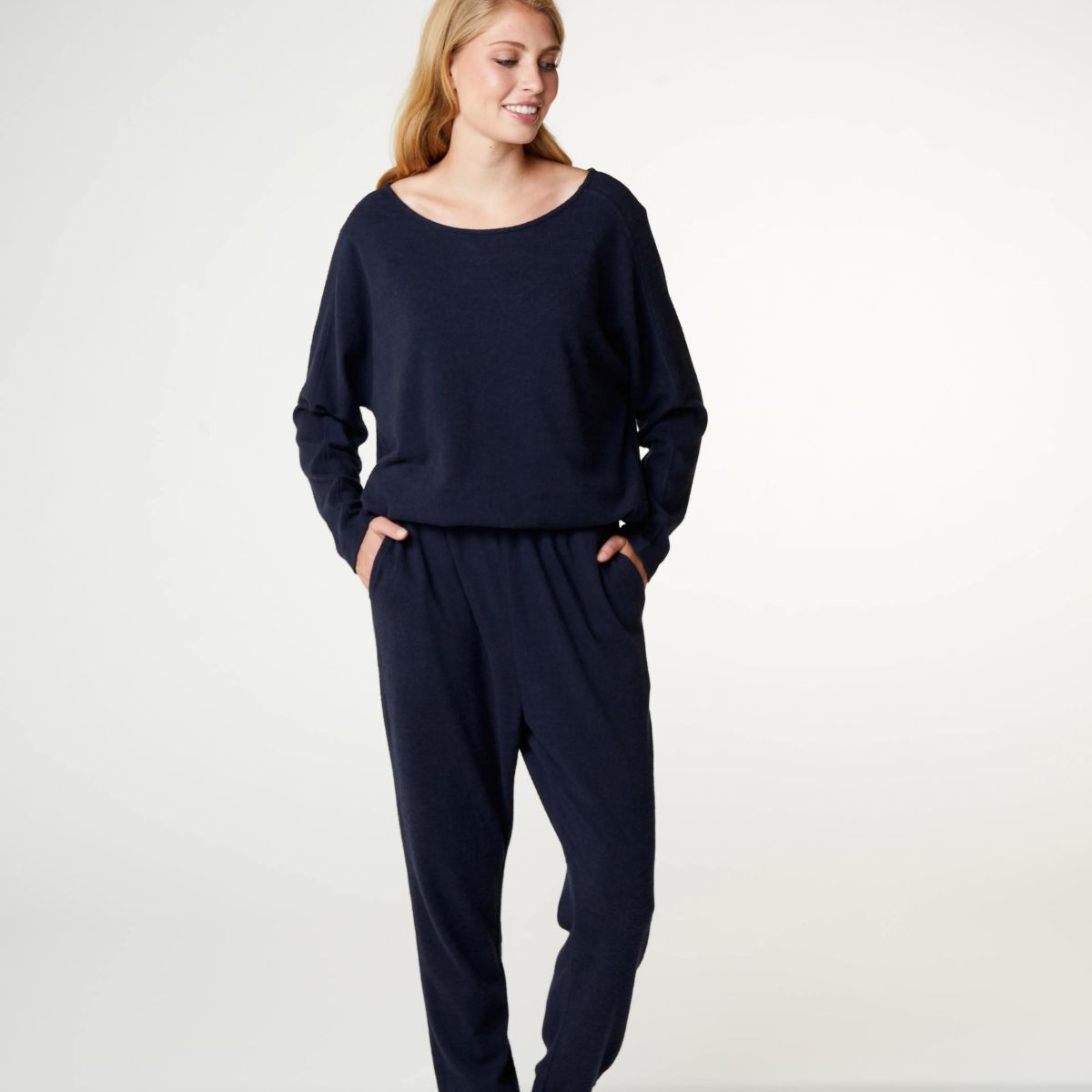CCDK Lydia Cosy bluse, blå - 622129 - 4060 - Dark Navy