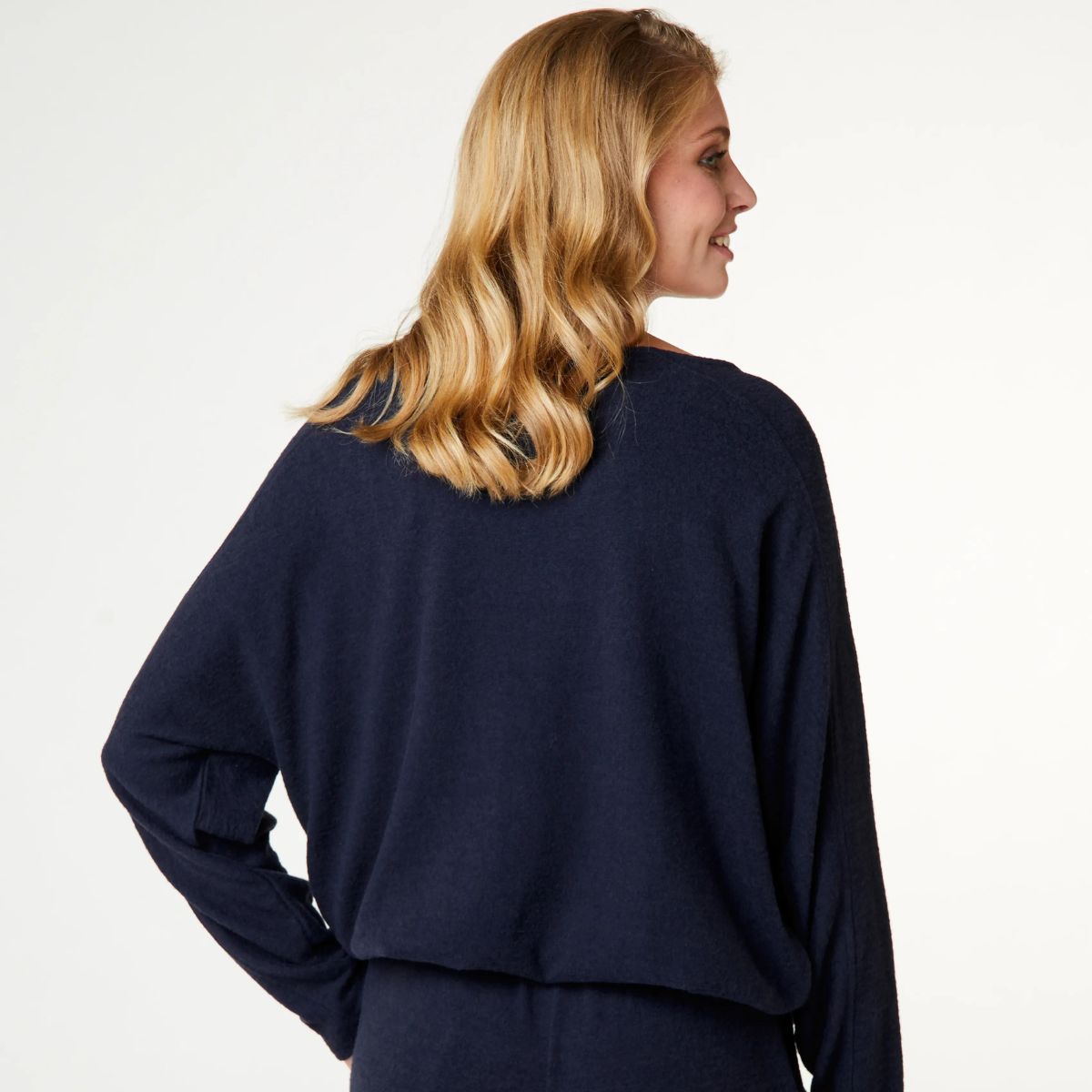 CCDK Lydia Cosy bluse, blå - 622129 - 4060 - Dark Navy