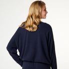 CCDK Lydia Cosy bluse, blå - 622129 - 4060 - Dark Navy