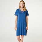 CCDK Karita natkjole, blå - 622706 - 4395 - Ensign Blue