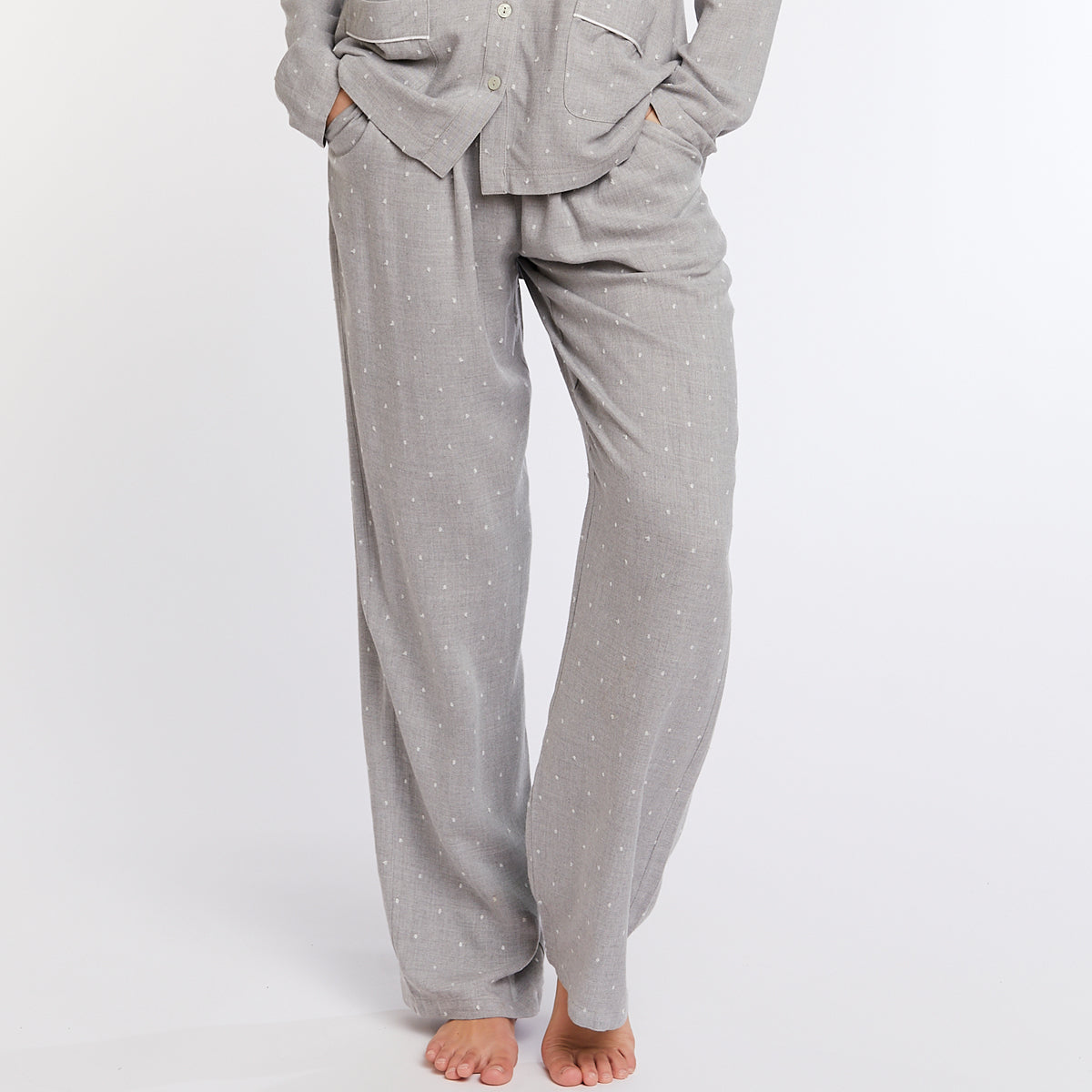 CCDK Katrine natbukser, grå - 623579 - 9015 - Grey Melange
