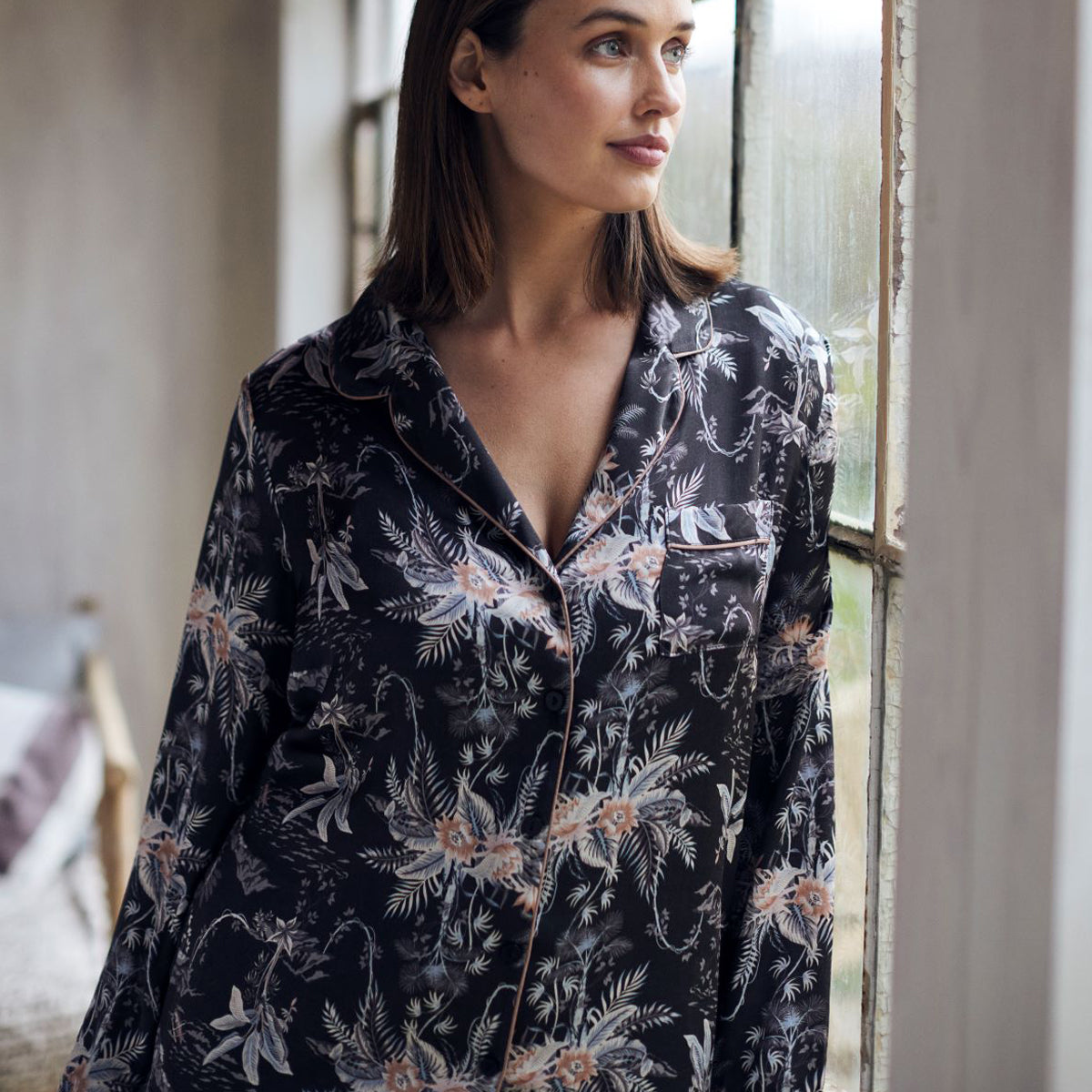 CCDK Josephine natskjorte, sort - 623599 - 9000 - Black