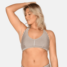 CCDK Britt bikini top uden bøjle, beige - 65065 - 8032 - Chocolate Chip Stripe