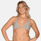 CCDK Becca bikini top uden bøjle, beige - 65085 - 8032 - Chocolate Chip Stripe