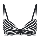 CCDK Demi bikini top med bøjle, multi - 65181 - 9029 - Black Stripe