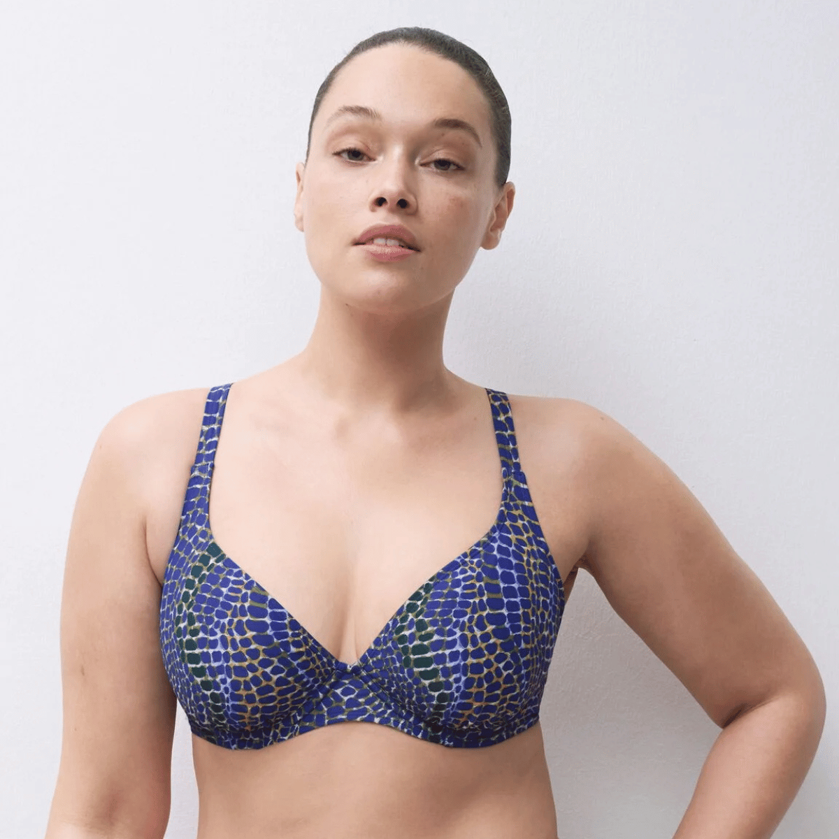Femilet Taula bikini top med bøjle, multi - FS72NA - C87 - Blue Snake