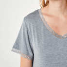 CCDK Jacqueline natkjole, grå - 622119 - 9015 - Grey Melange