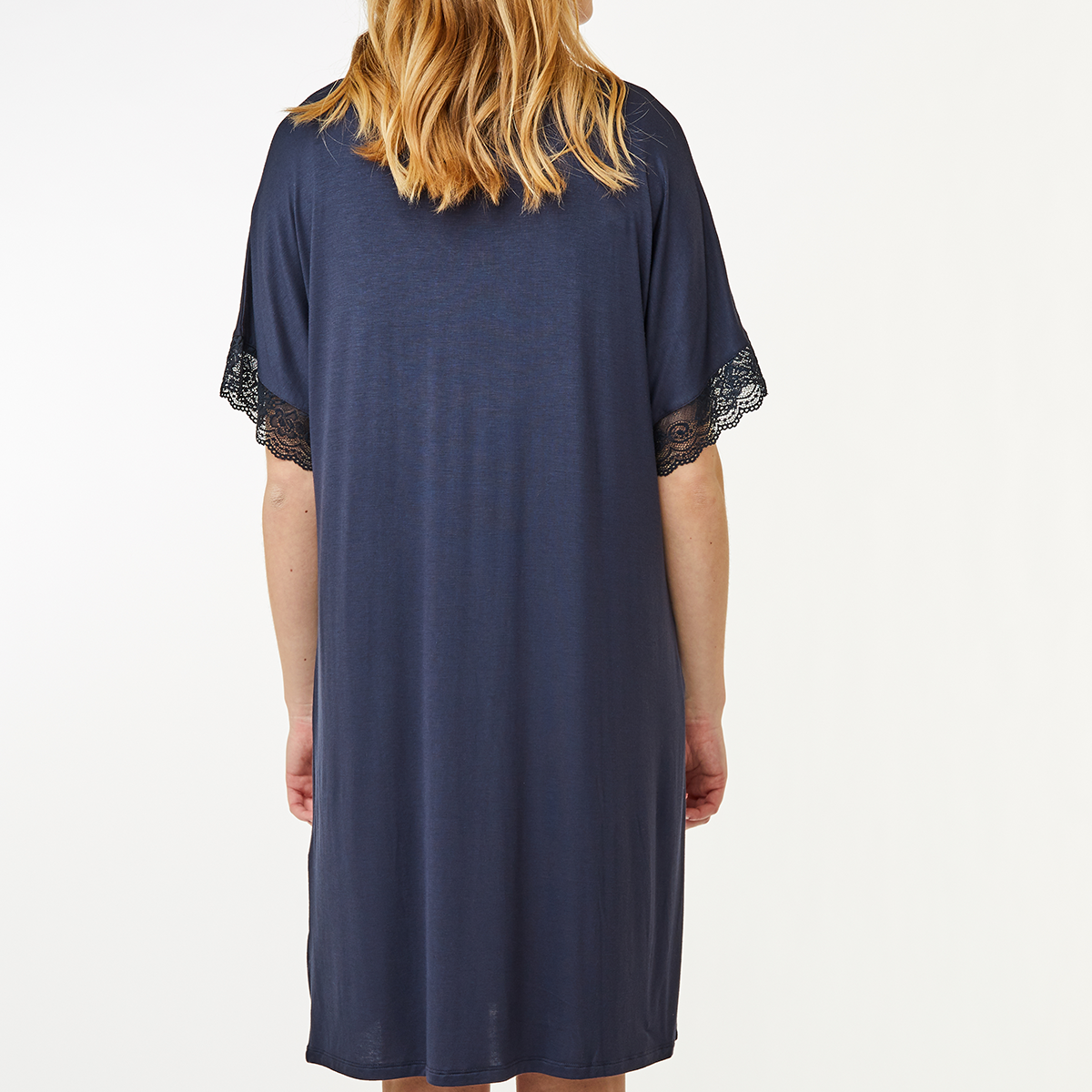 CCDK Lucille natkjole, blå - 66260 - 6001 - Parisian Night