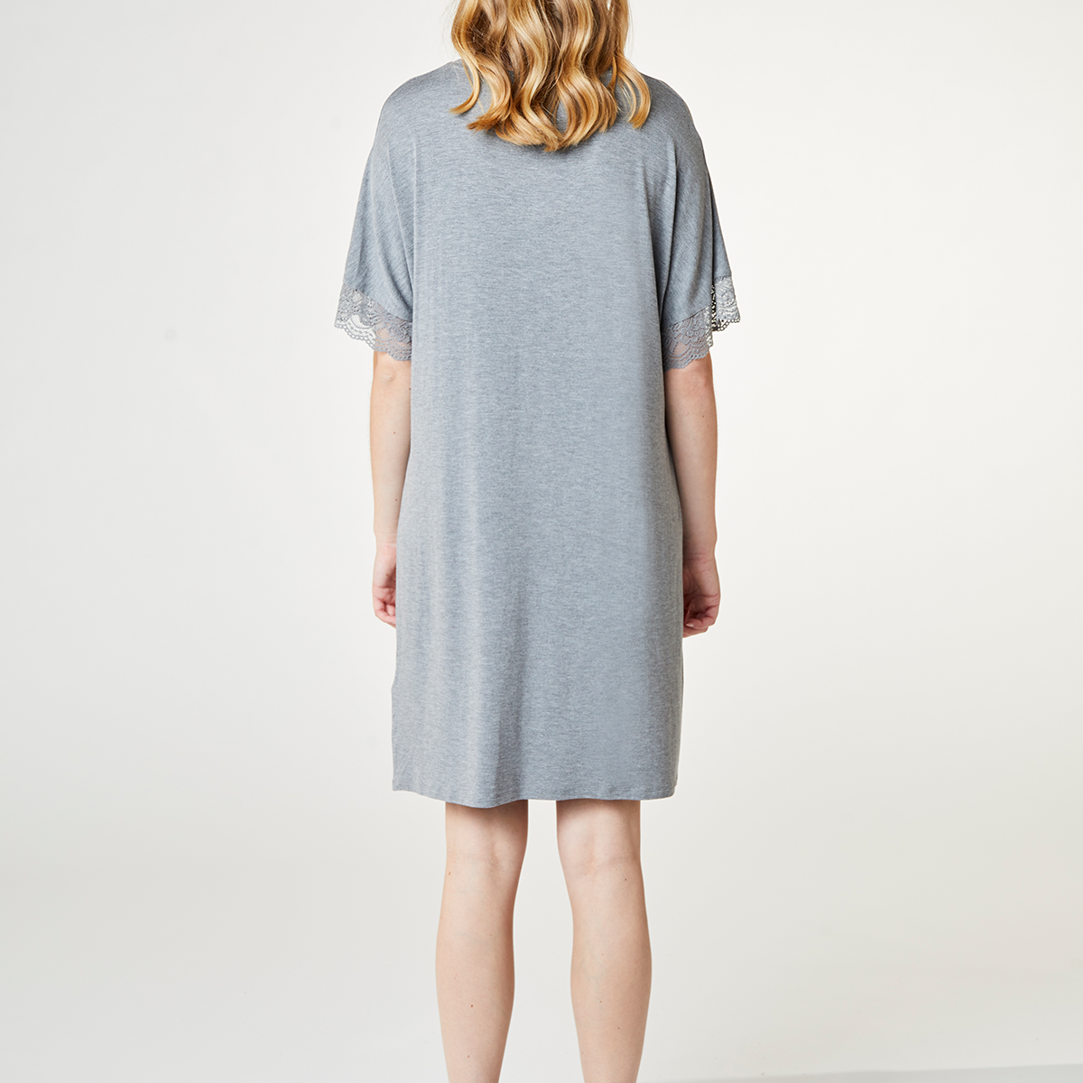 CCDK Lucille natkjole, grå - 66260 - 9015 - Grey Melange