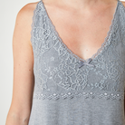CCDK Jennifer Chemise natkjole, grå - 66270 - 9015 - Grey Melange
