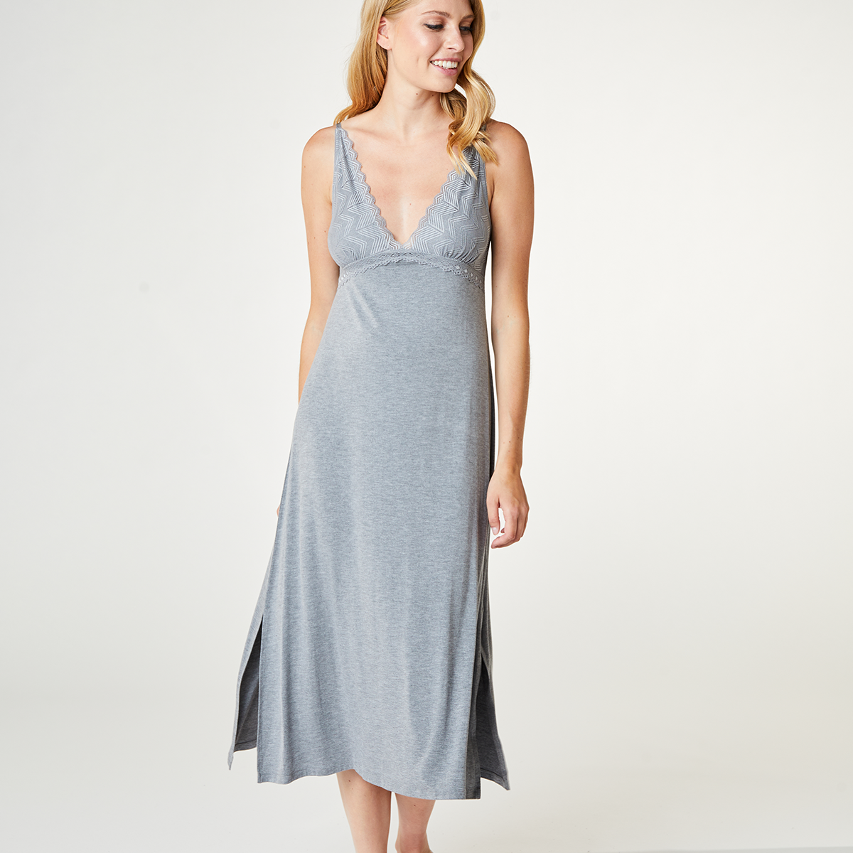 CCDK Nova natkjole, grå - 66430 - 9015 - Grey Melange