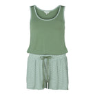 Lady Avenue Bamboo pyjamas, grøn - 67-400 - 674 - Green Pepita