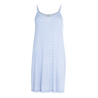 Lady Avenue Bamboo natkjole, blå - 67-401 - 672 - Denim Pepita